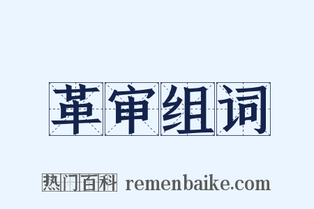 革审组词是什么意思的图片